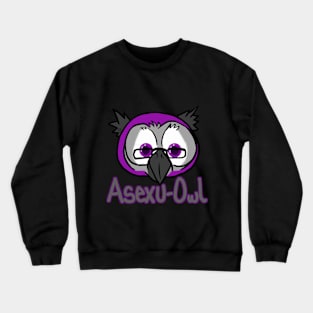 Asexual Owl Pride Crewneck Sweatshirt